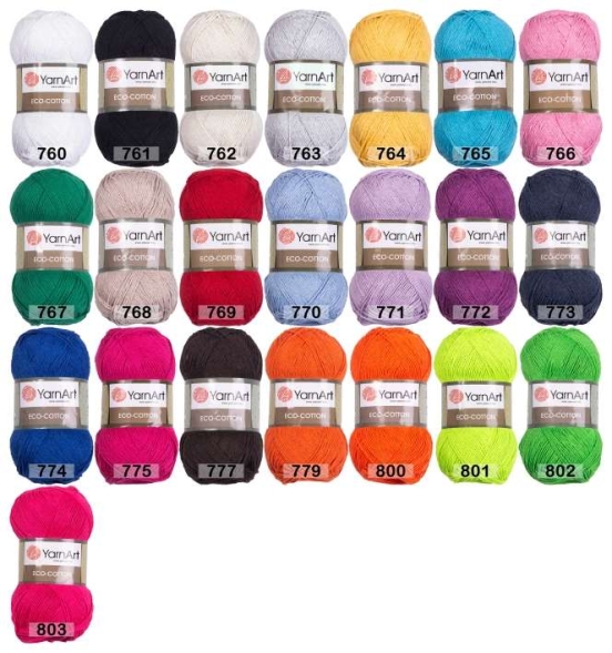 Пряжа yarnart eco cotton