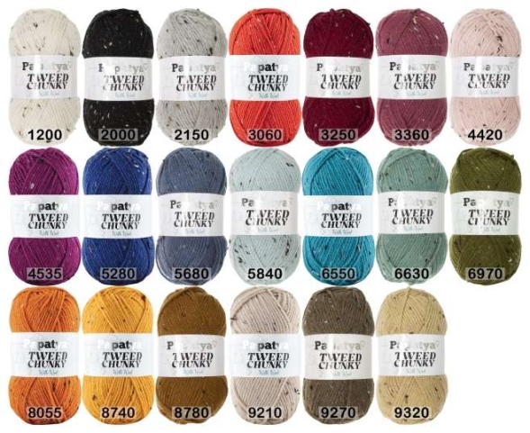 Пряжа kamgarn tweed chunky papatya