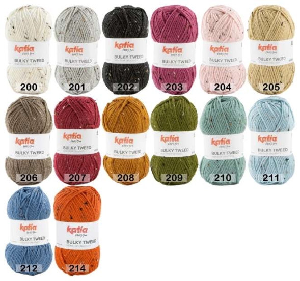 Пряжа katia bulky tweed