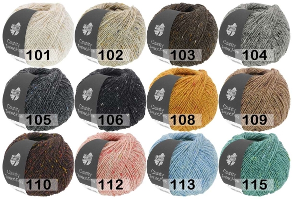 Пряжа lana grossa country tweed fine