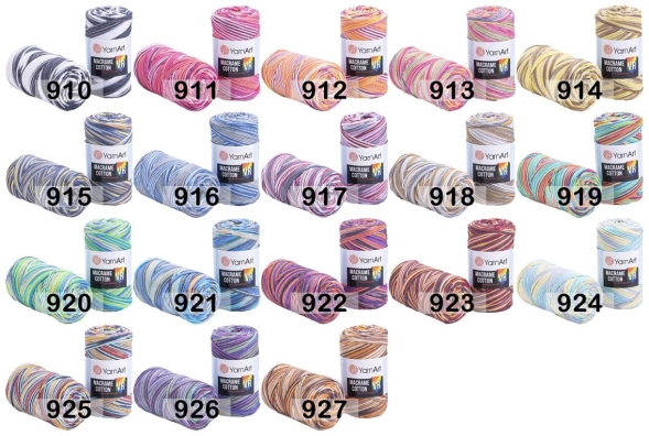 Пряжа yarnart macrame cotton vr