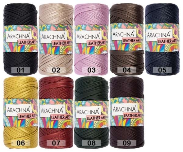 Пряжа arachna leather art