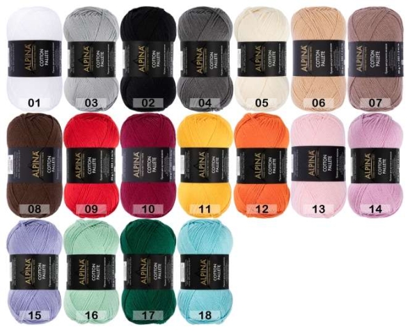 Пряжа alpina cotton pallete