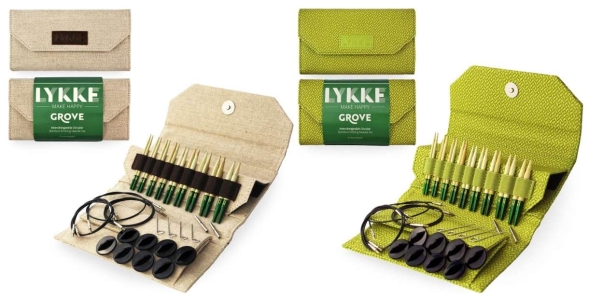 Lykke набор укороченных съемных бамбуковых спиц grove