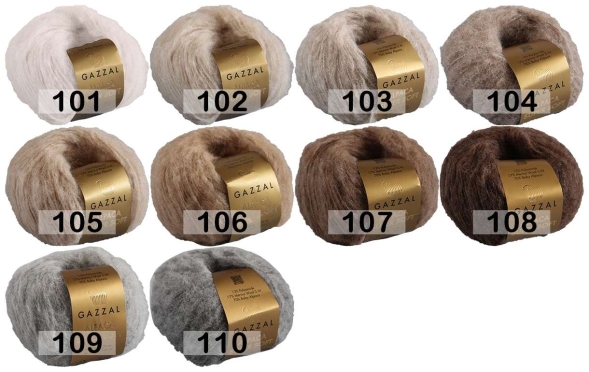 Пряжа gazzal alpaca super soft