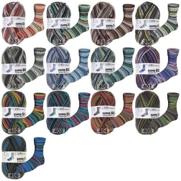 Пряжа lang yarns super soxx color 4-fach