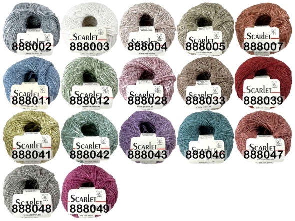 Пряжа permin scarlet