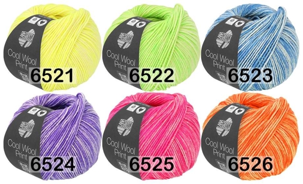 Пряжа lana grossa cool wool print