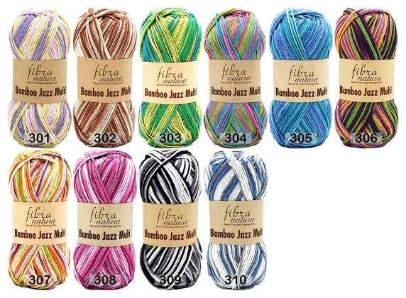 Пряжа fibra natura bamboo jazz multi