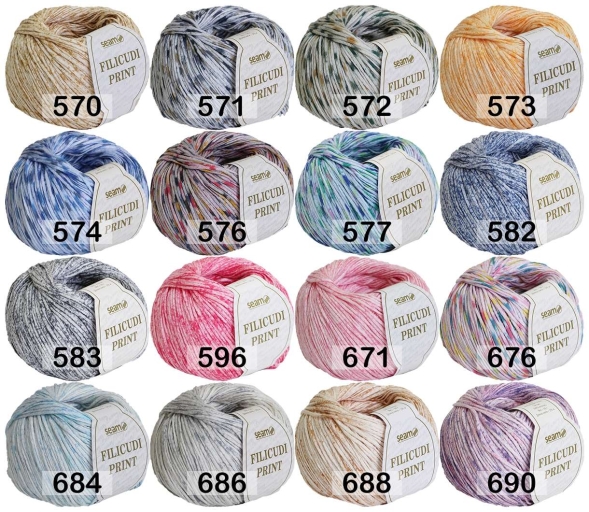 Пряжа сеам filicudi print