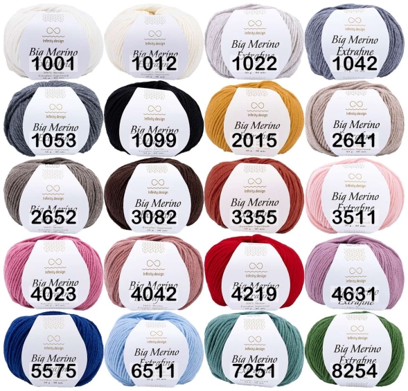 Пряжа infinity big merino extrafine