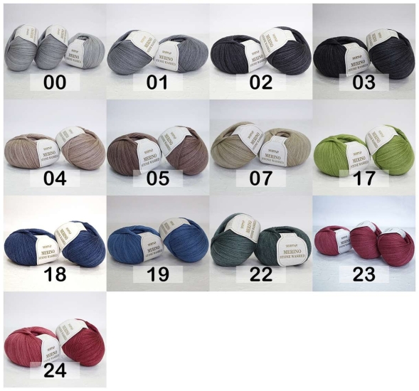 Пряжа сеам merino stone washed