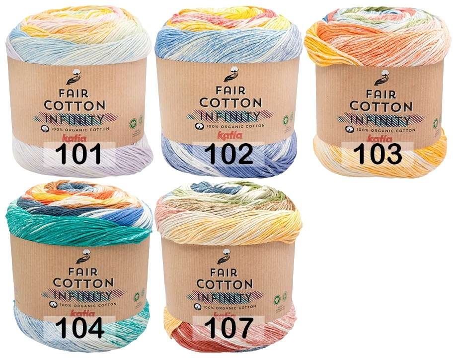 Пряжа Katia Fair Cotton Infinity купить, цены в интернет-магазине