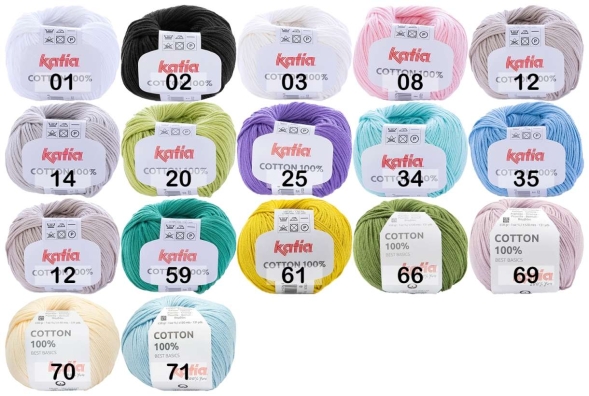 Пряжа katia cotton 100%