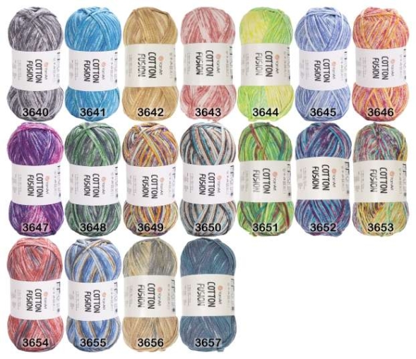 Пряжа yarnart cotton fusion