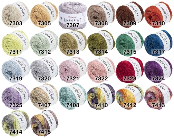 Пряжа yarnart linen soft
