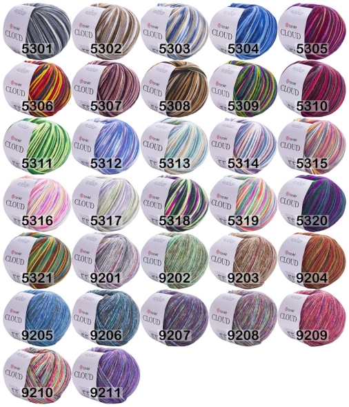 Пряжа yarnart cloud