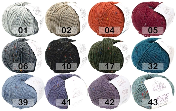 Пряжа laines du nord holiday tweed