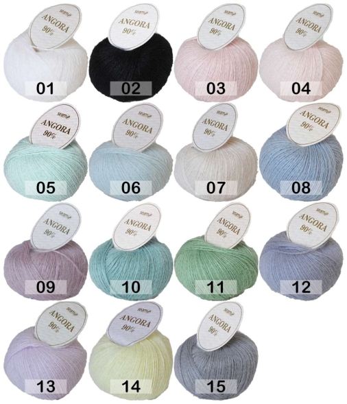 Пряжа сеам angora 90
