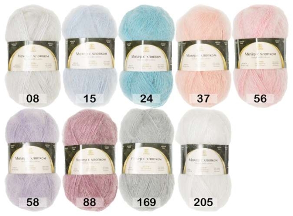 Пряжа камтекс мохер с хлопком