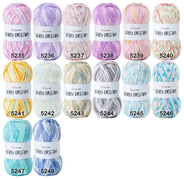 Пряжа yarnart baby dream в москве